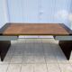 1970s lacquer and leather desk