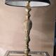 Rocaille style bronze lamp and pleated lampshade with gallon 49x25
