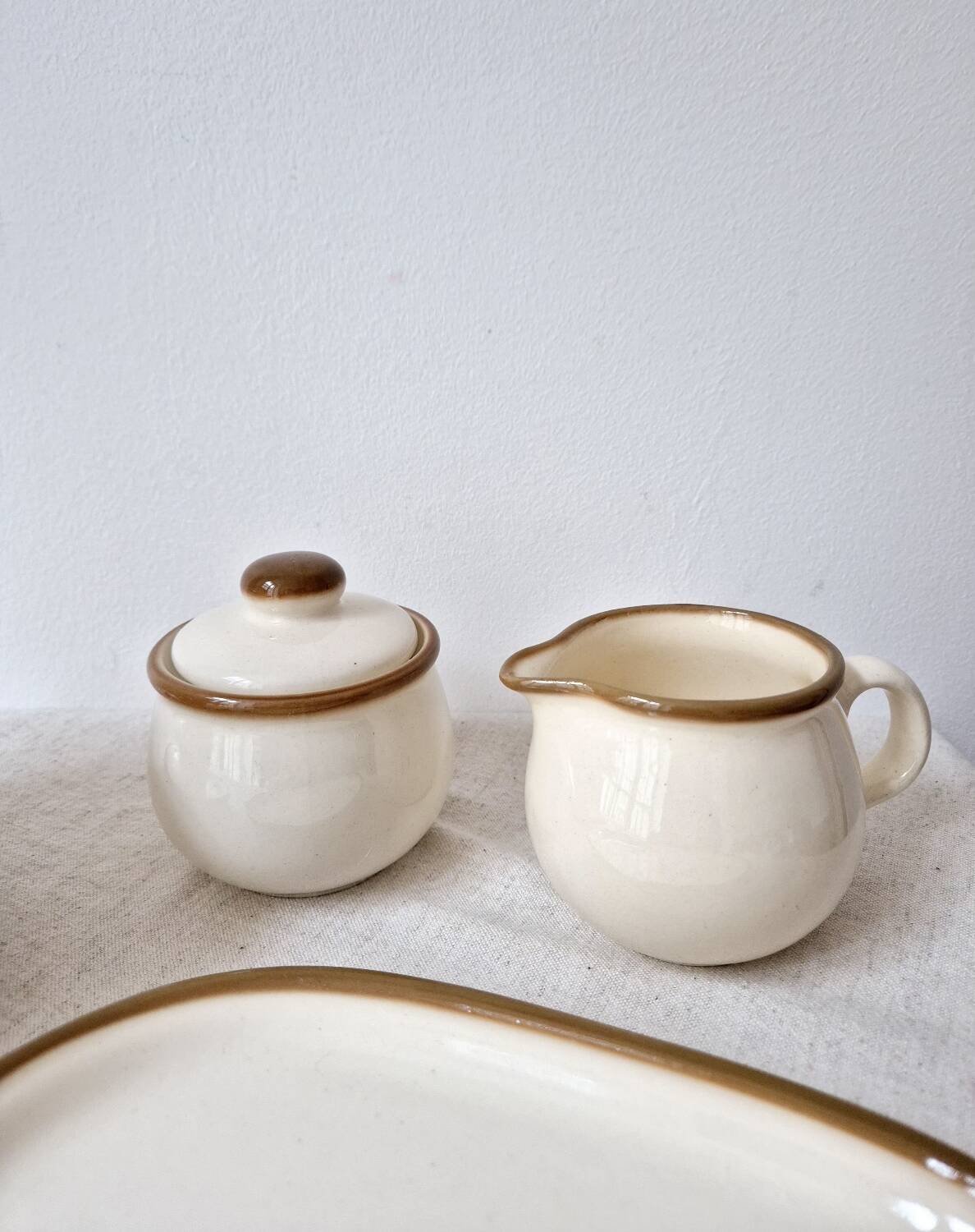 Set of 2 vintage coffee cups, pot and sugar bowl '1970s - Torgau