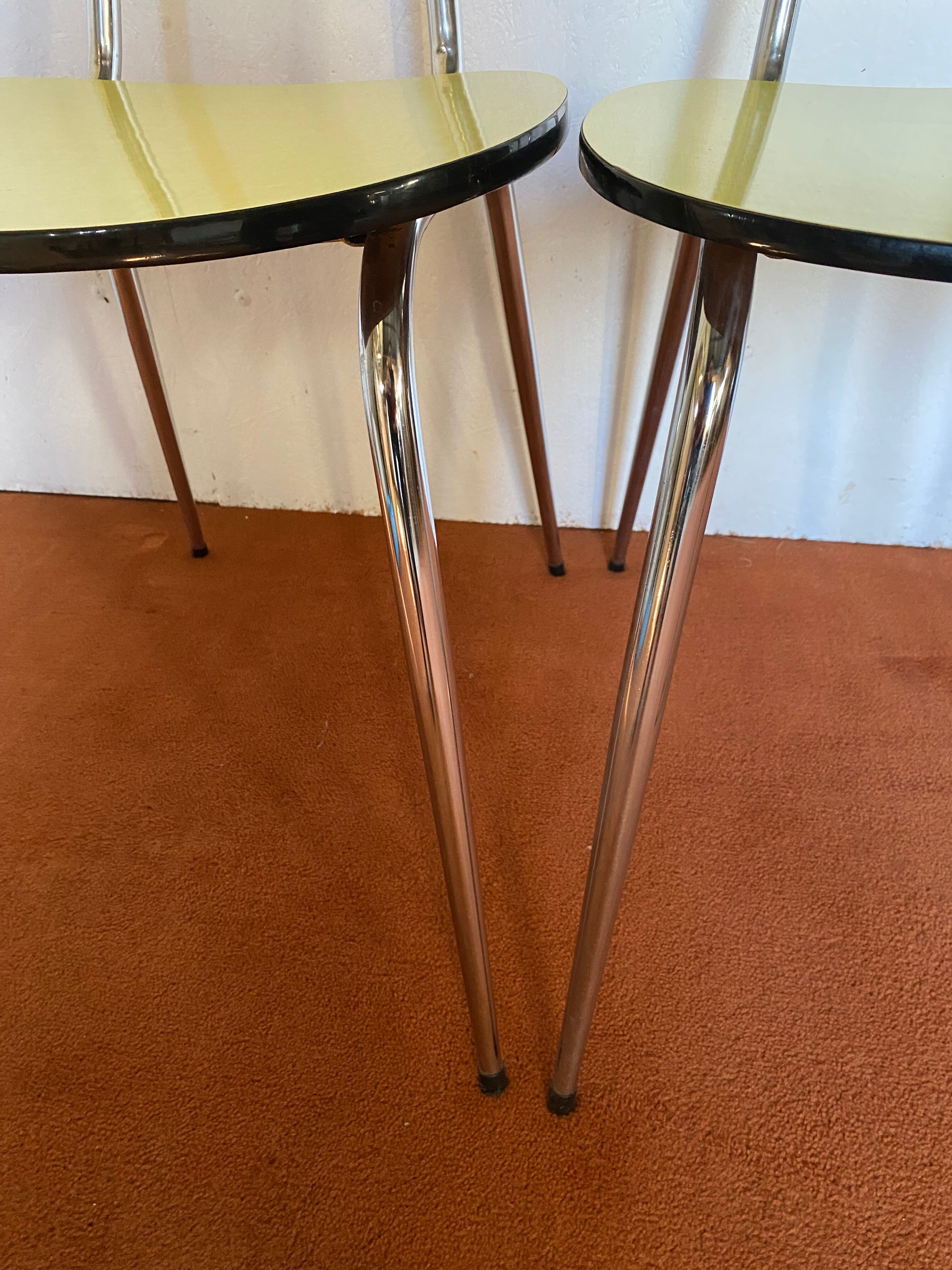 Yellow formica chairs