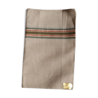 Old towel towel in new vintage linen Agalys white ecru