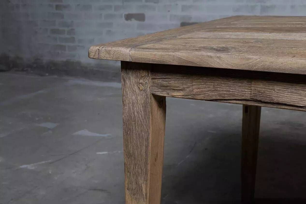 Solid oak farmhouse table Provence - 250 cm long