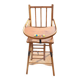 Chaise haute vintage en bois