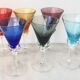 Set of 6 colored alcohol glasses