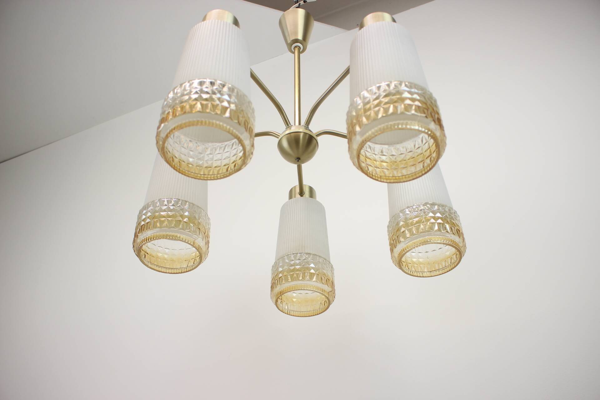1970's Chandelier by VEB AKA Electric, Germany