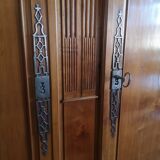 Cherry cabinet with columns