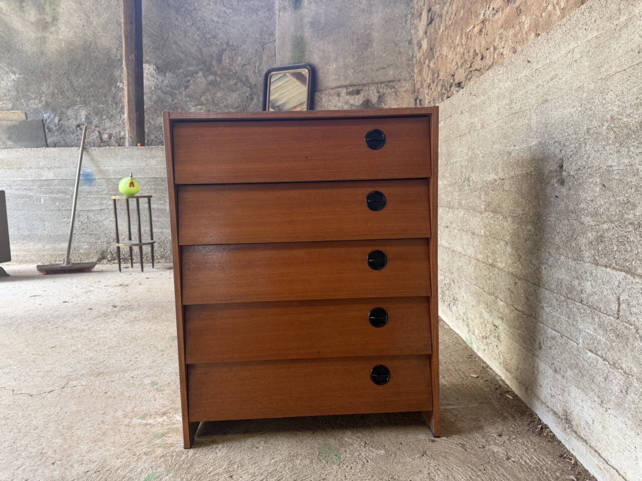 Vintage teak shoe cabinet – 1960s