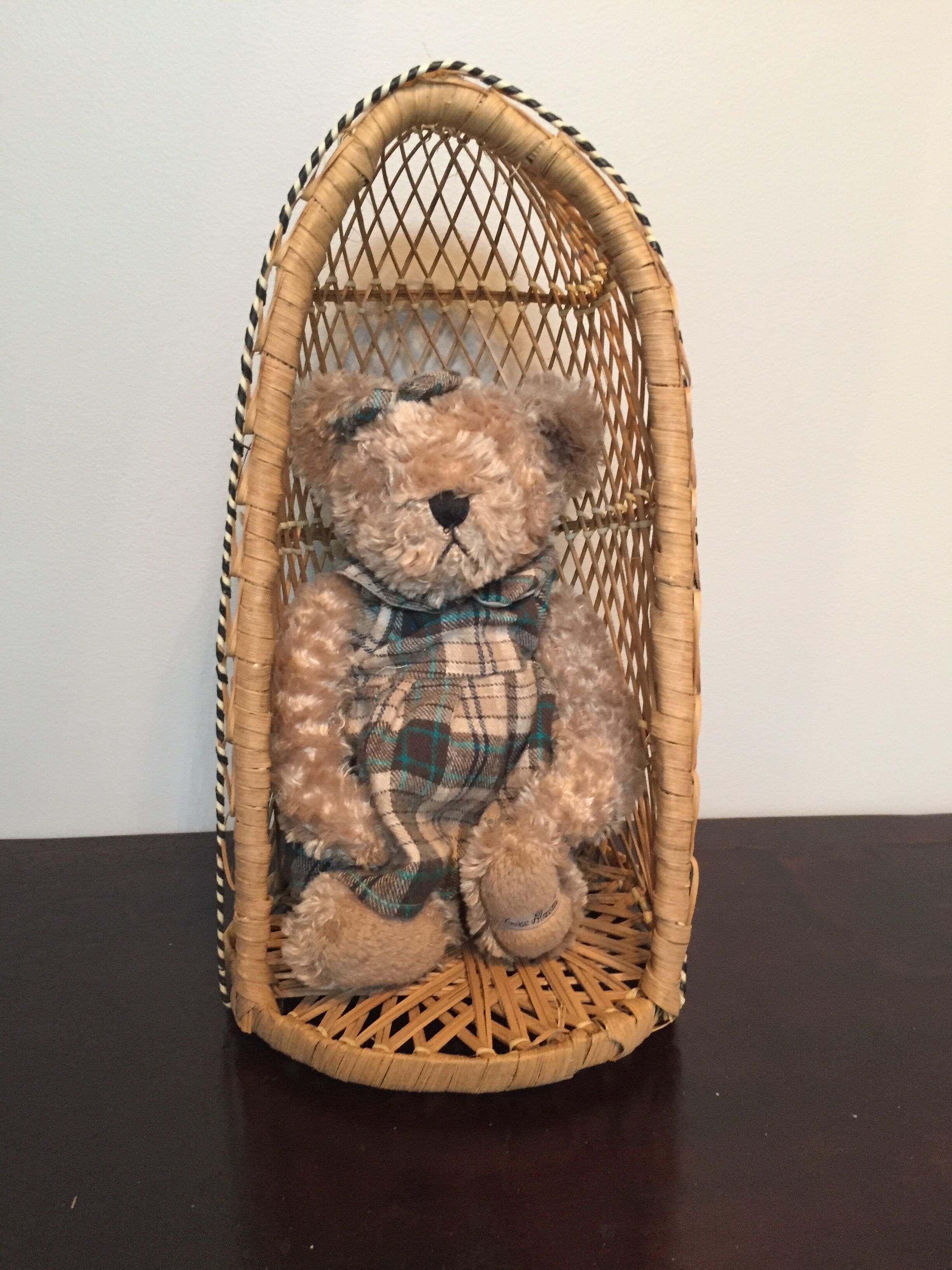 Emmanuelle doll chair in wicker