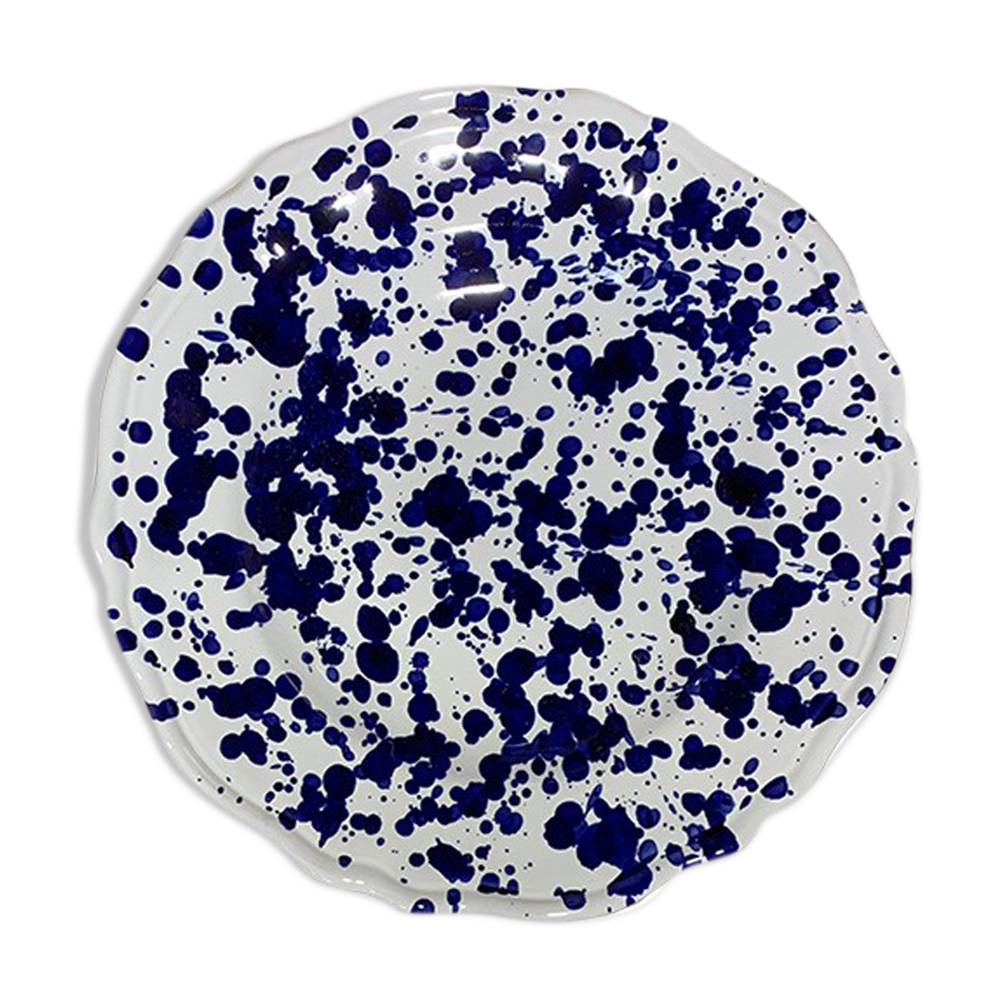 Blue dots plate