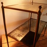 Brass end table from the 50s/70s