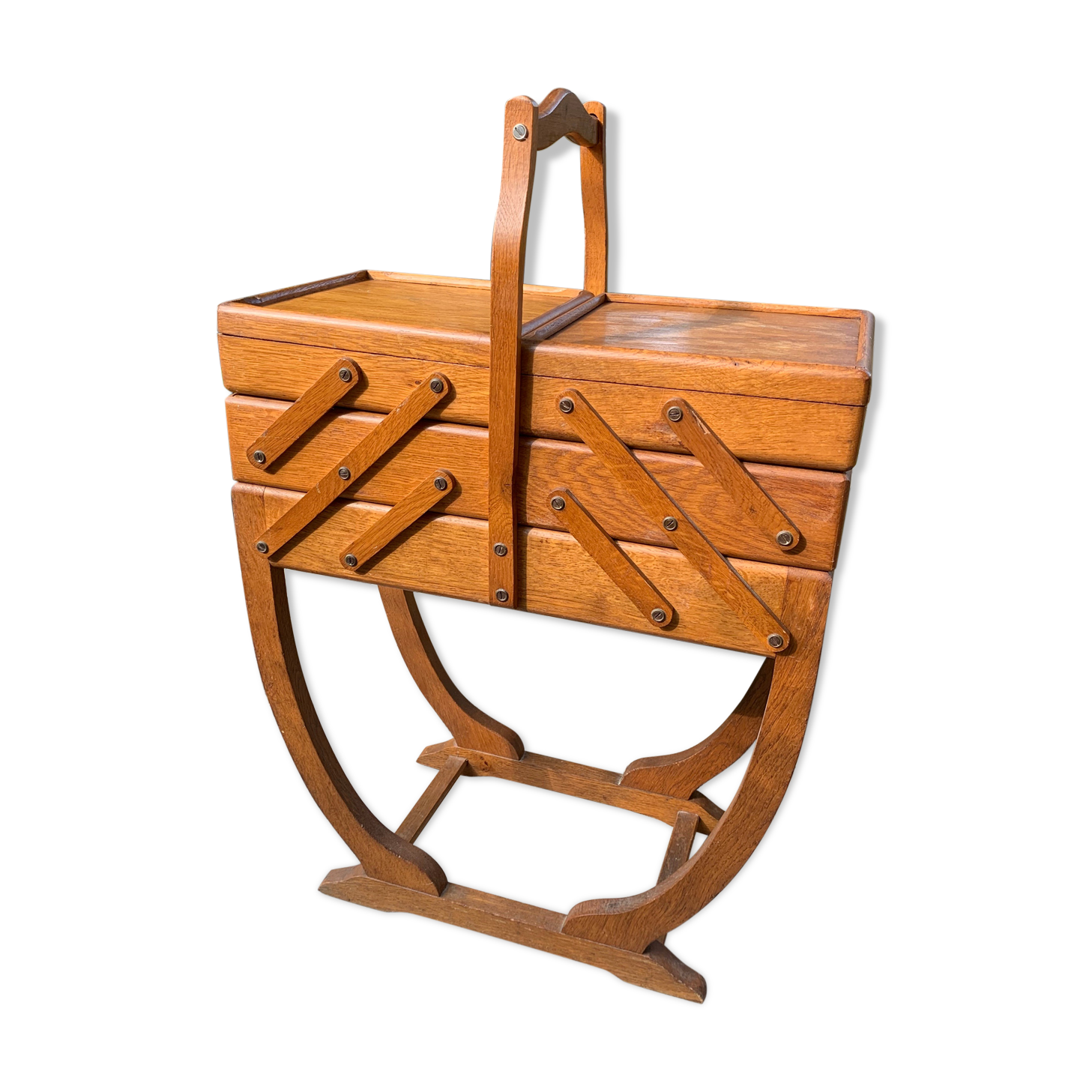 Art Deco sewing basket