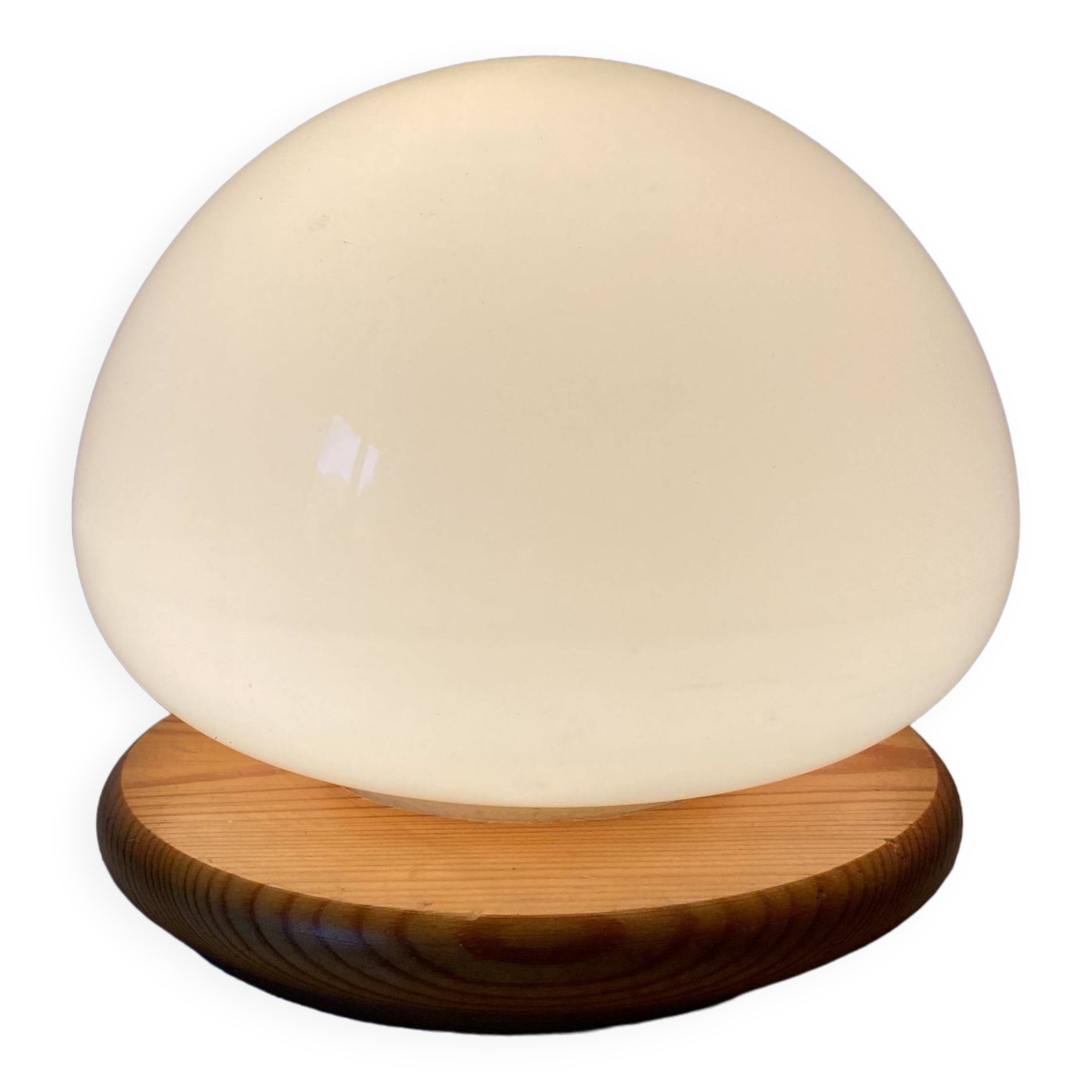 Opaline mushroom lamp, 1980s