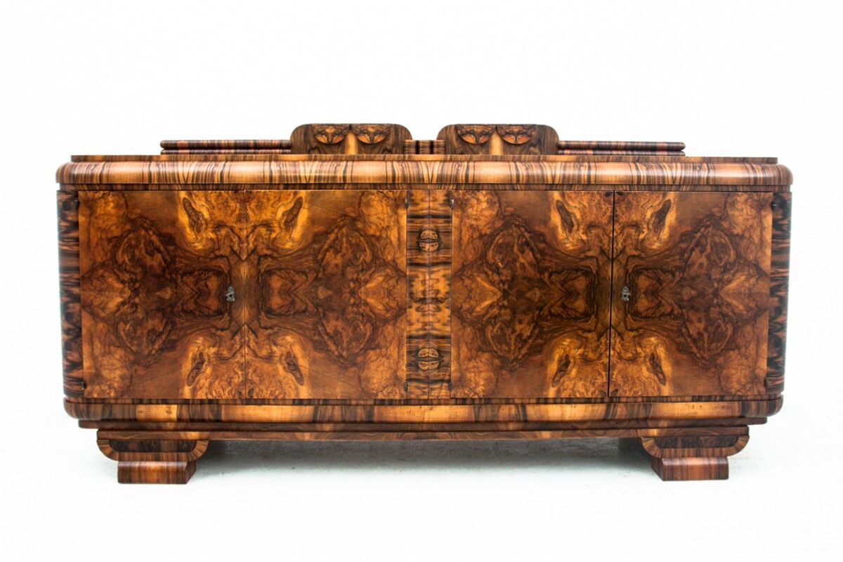 Art Deco Sideboard, Poland, 1940s
