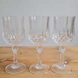 service of 6 Longchamp crystal wine glasses