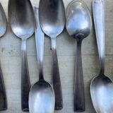 11 Silver metal tablespoons