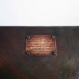 Double-sided patinated triangular wall light