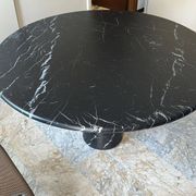 Angelo Mangiarotti M1 dining table Nero Marquina marble 130cm