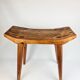 Swedish lacquered pine stool, 1970s