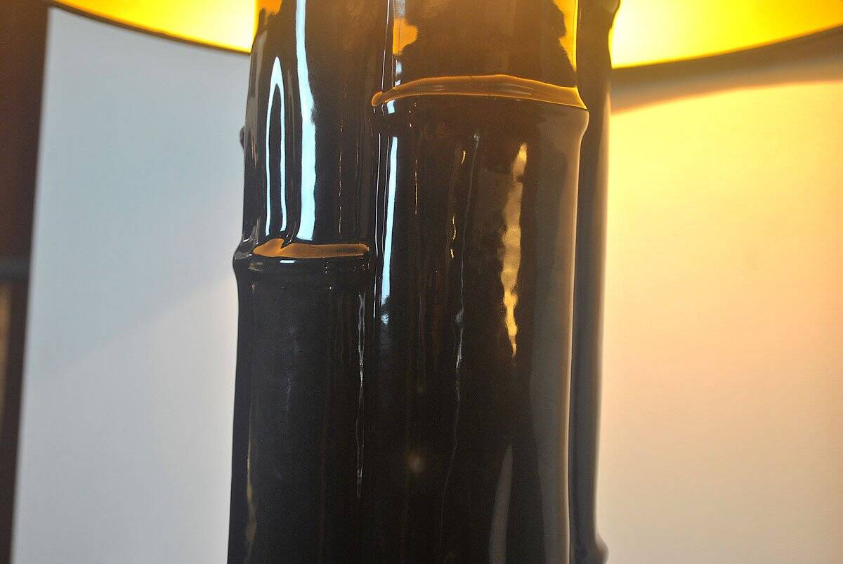 Ceramic table lamp from Italy, 1970s.