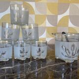 Whiskey glasses and ice bucket