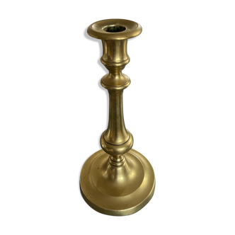 Old solid brass candle holder Louis Philippe style