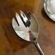 Set of 2 aesthetically designed spiral/twirling salad servers – 18-10 Stainless Steel
