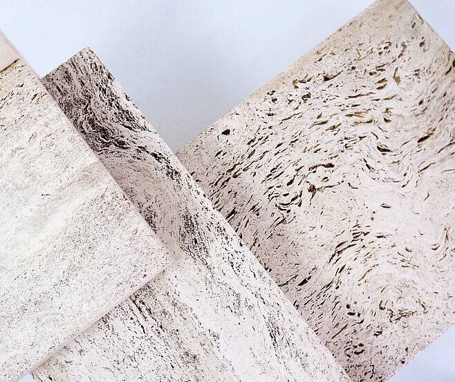 Glass and Travertine Coffee Table, Willy Ballez, 1970s