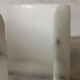 Ashtray and marble under glass
