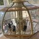 Eight-branch chandelier made of bevelled glass from the 1940s.