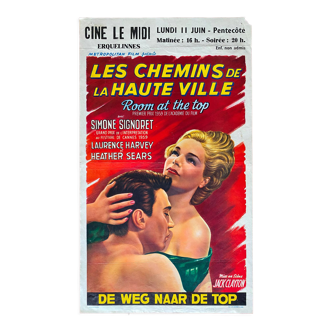 Affiche cinéma originale "Les Chemins de la haute ville" Simone Signoret 37x63cm 1958