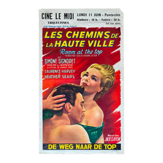 Original cinema poster "Les Chemins de la haute ville" Simone Signoret 37x63cm 1958