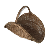 Large logs braided wicker basket