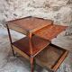 Table d’appoint vintage en acajou – France, années 50/60