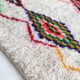 Tapis berbère marocain Azilal à losanges colorés fluo 295x190cm