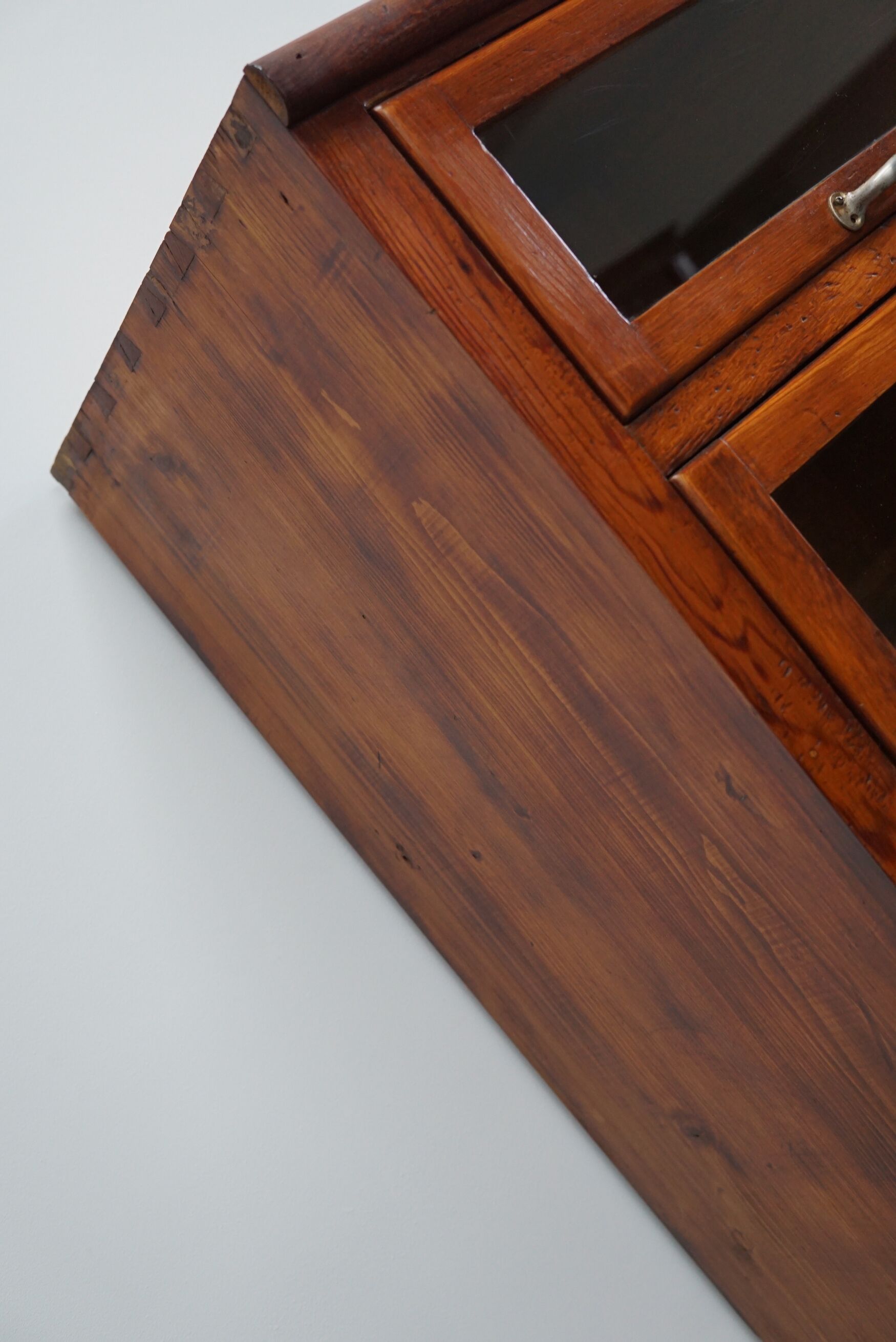 Vintage German pine haberdashery cabinet, 1950s