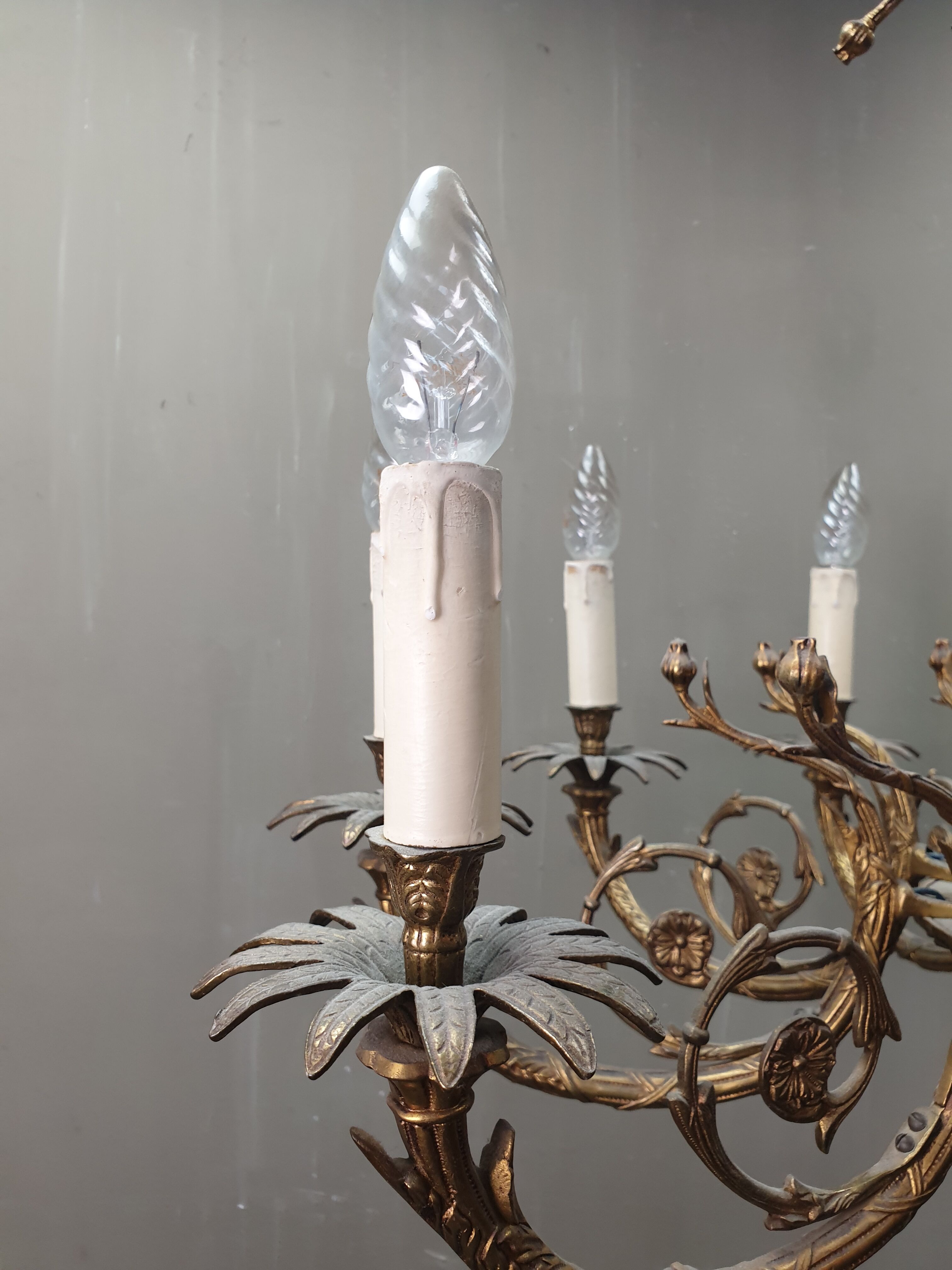 Vintage candlestick Louis XV style