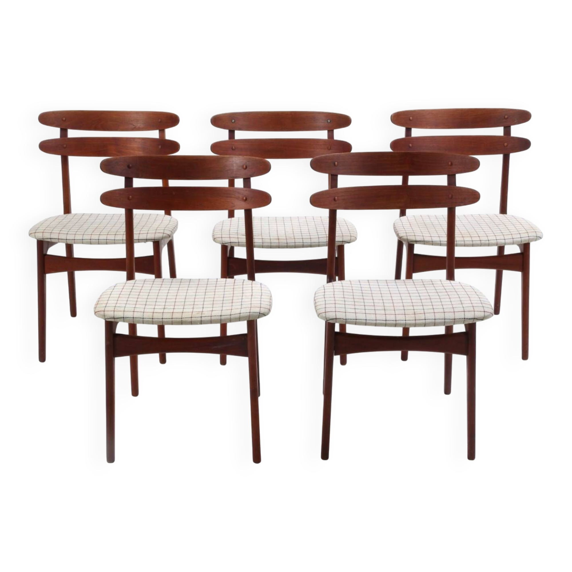 5x Teak Dining Chairs by Johannes Andersen for Bramin