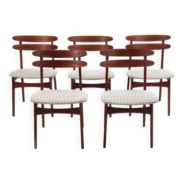 5x Teak Dining Chairs by Johannes Andersen for Bramin