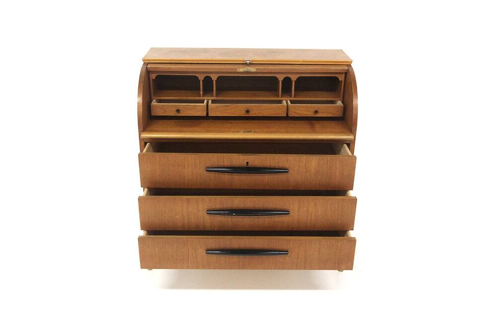 Scandinavian teak secretary, Bröderna Gustafssons, Sweden, 1950