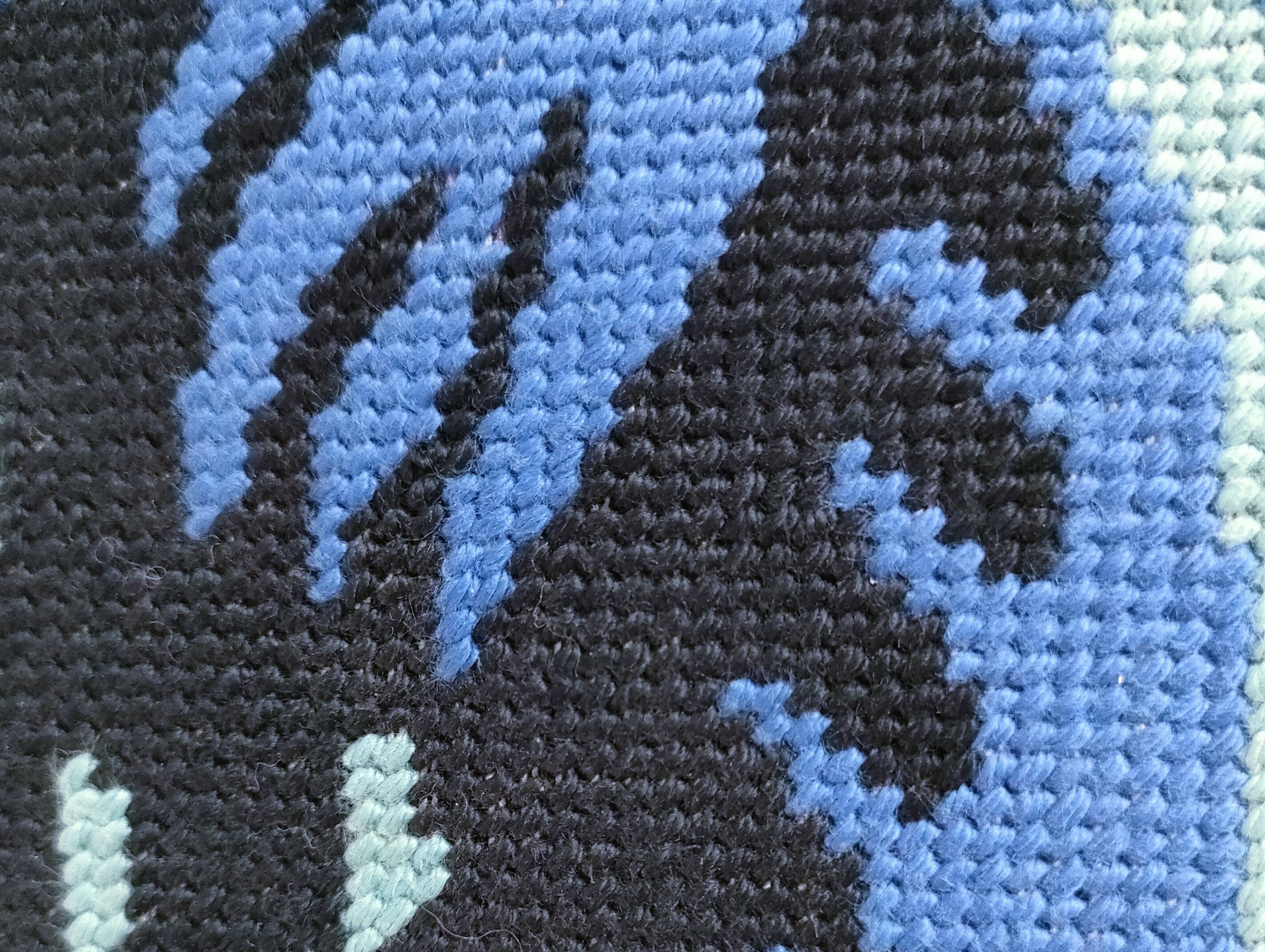 70s design flower tapestry