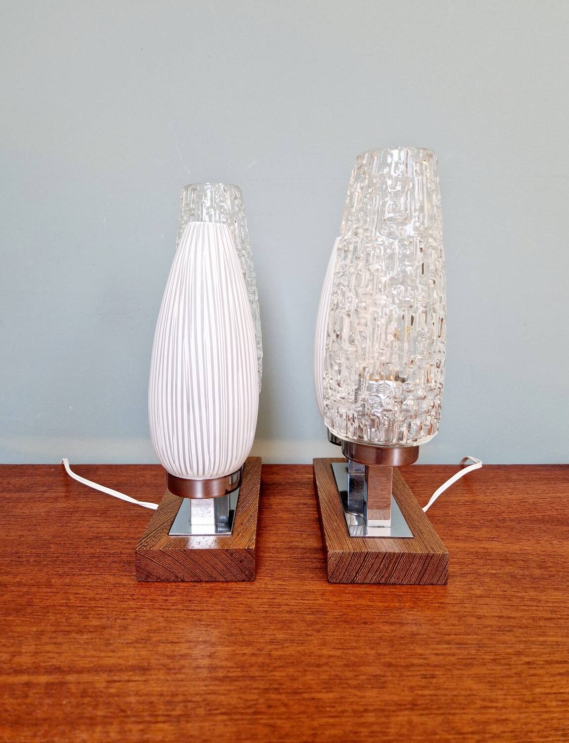 Pair of Mid-century bedside lamps, 1950s-60s