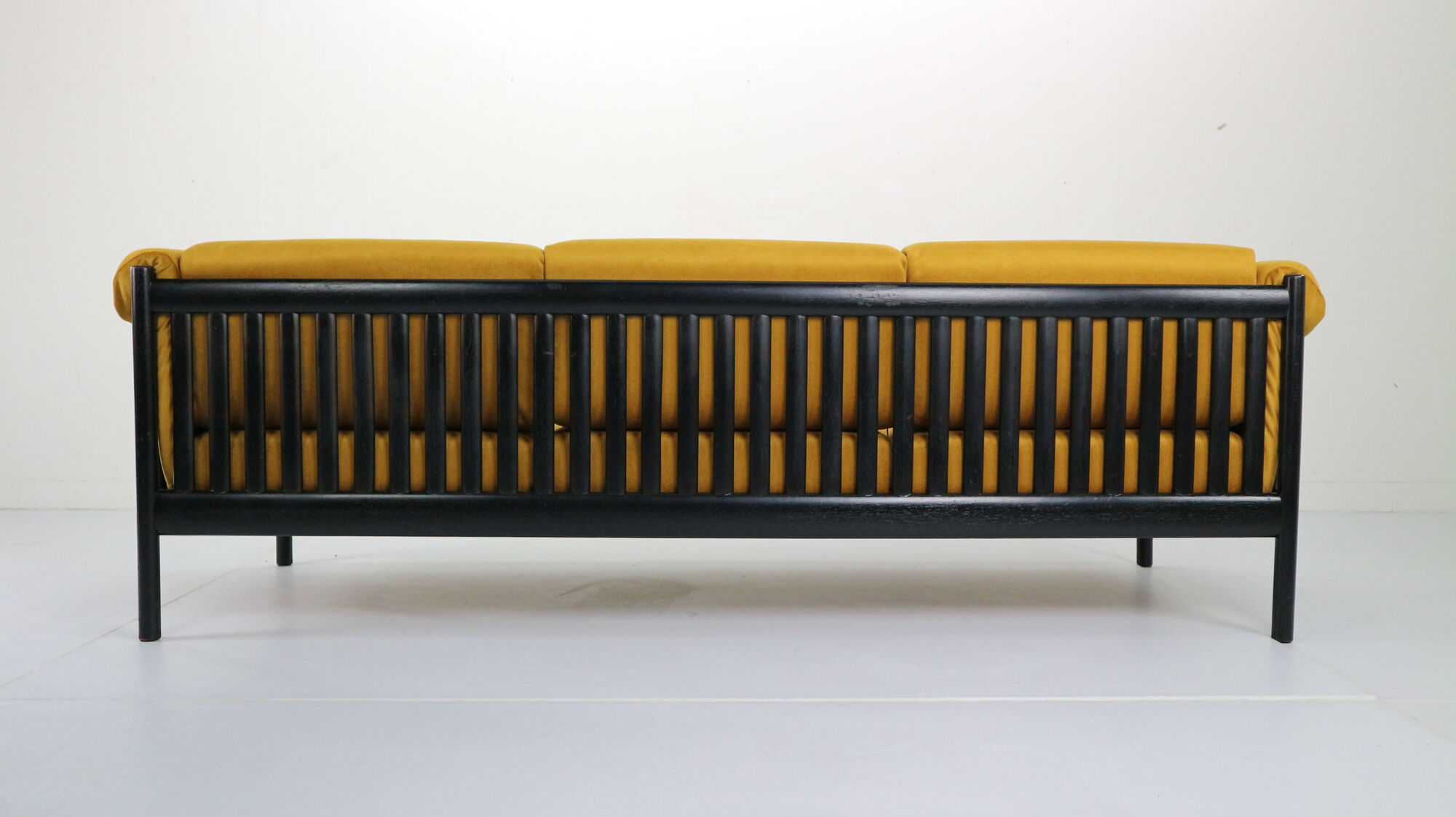 Mid-Century Modern Sofa in Yellow Velvet by Johannes Andersen, 1960s, Denmark