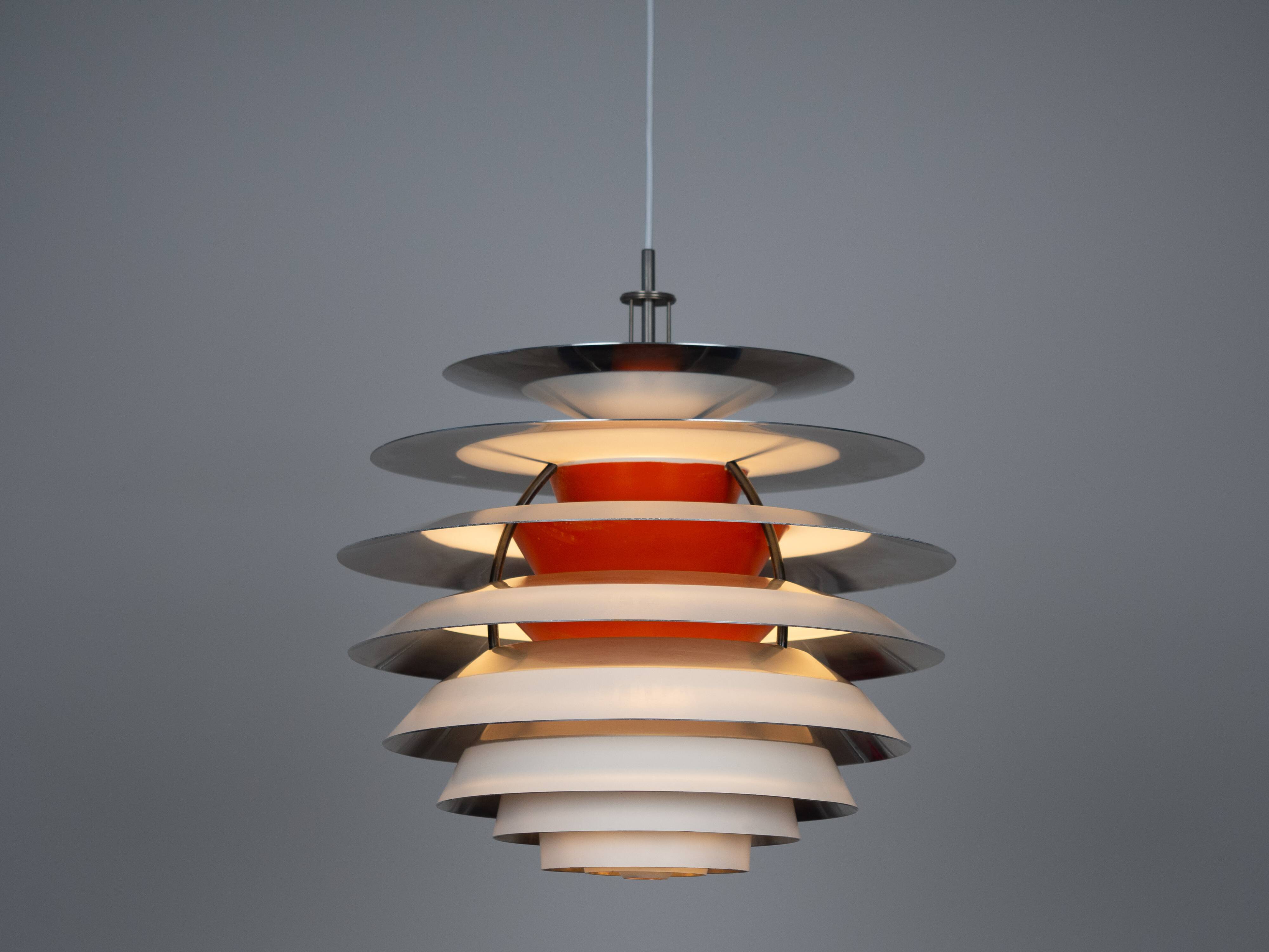 Vintage danish PH Kontrast pendant lamp by Poul Henningsen, Louis Poulsen, 1962