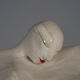 "Courage" expressive ceramic female sculpture by Evelyn van Baarda, Netherlands, 1981