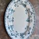 Oval dish Longwy in blue earthenware, service "Chartres"