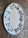 Plat ovale Longwy en terre de fer bleue, service "Chartres"