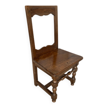 Vintage Solid Oak Lorraine Child's Chair
