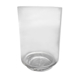 Cylindrical glass vase