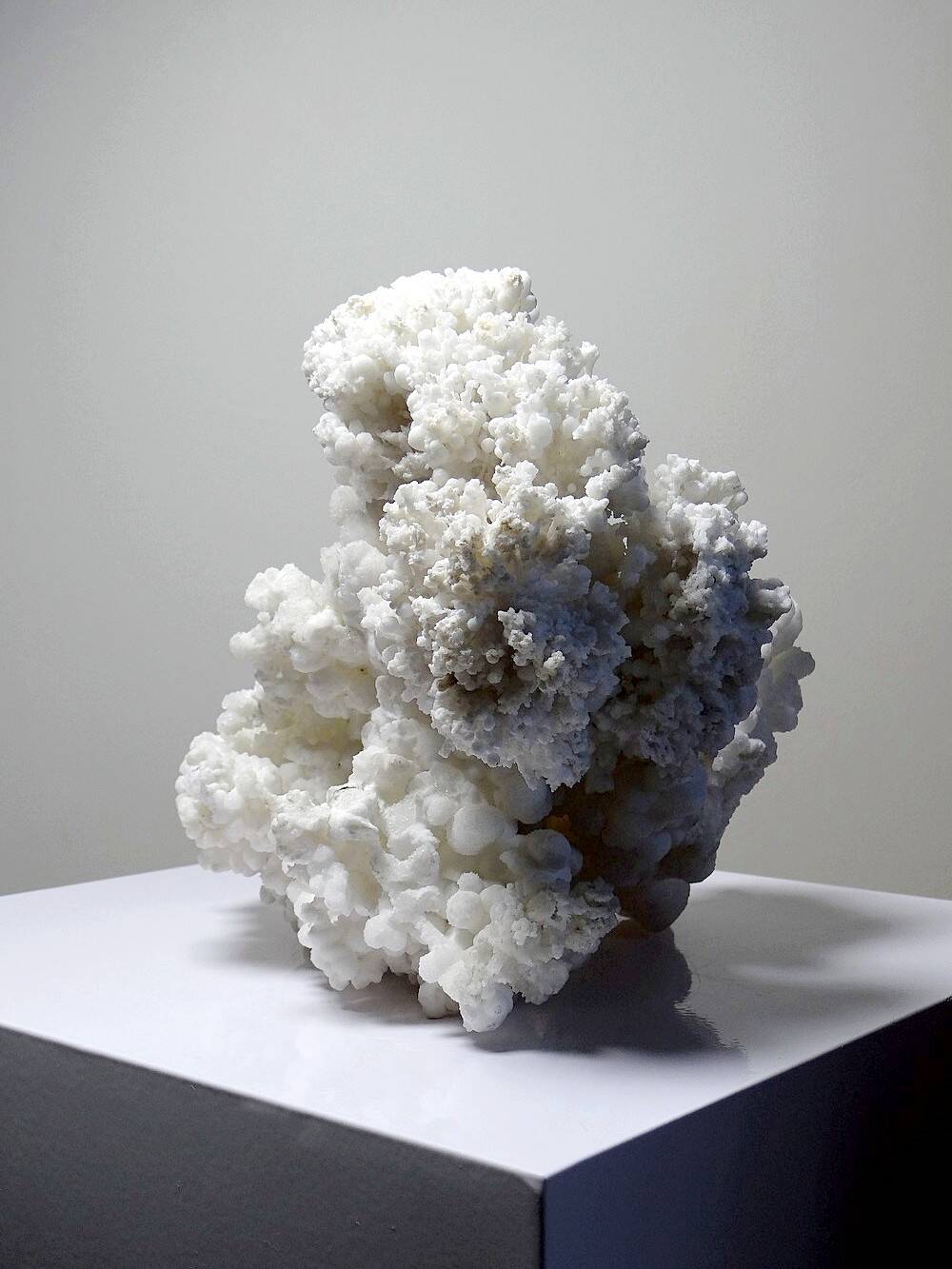 Collection minérale ancien spécimen d'aragonite blanche du Mexique +3,2kg