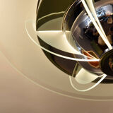 Deco France 1930 s plated nickel chandelier